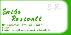 eniko rosivall business card